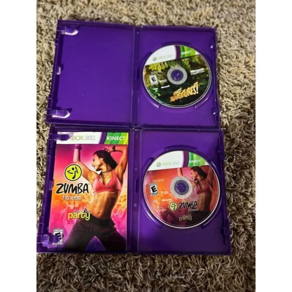 Game Lot Of 5 Kinect Games (Microsoft Xbox 360)‎